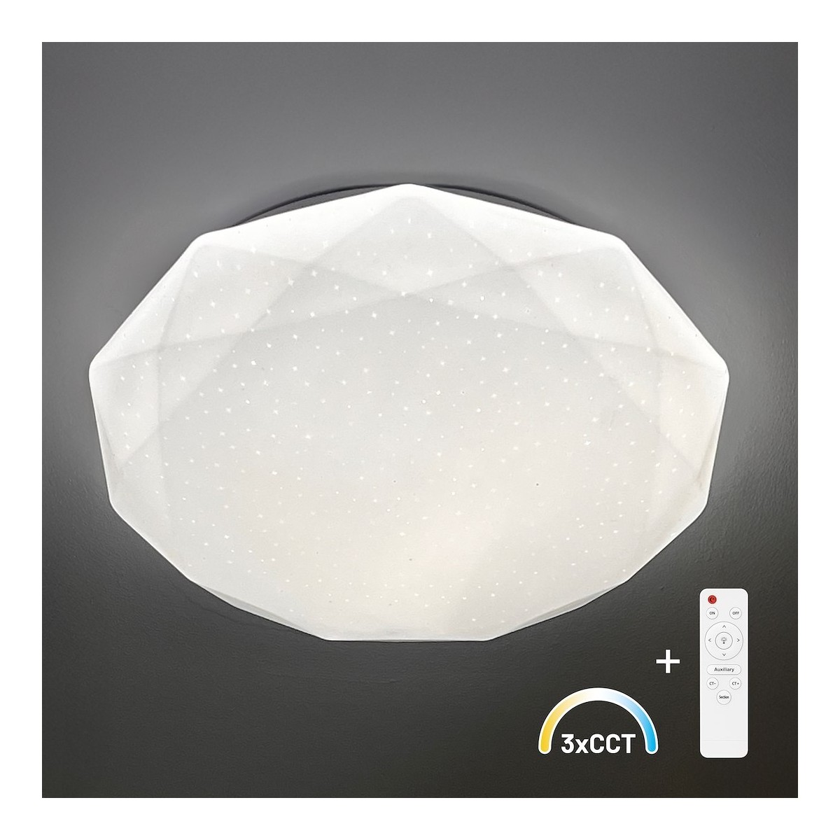 MiLagro HEX ML1870 plafon LED z pilotem