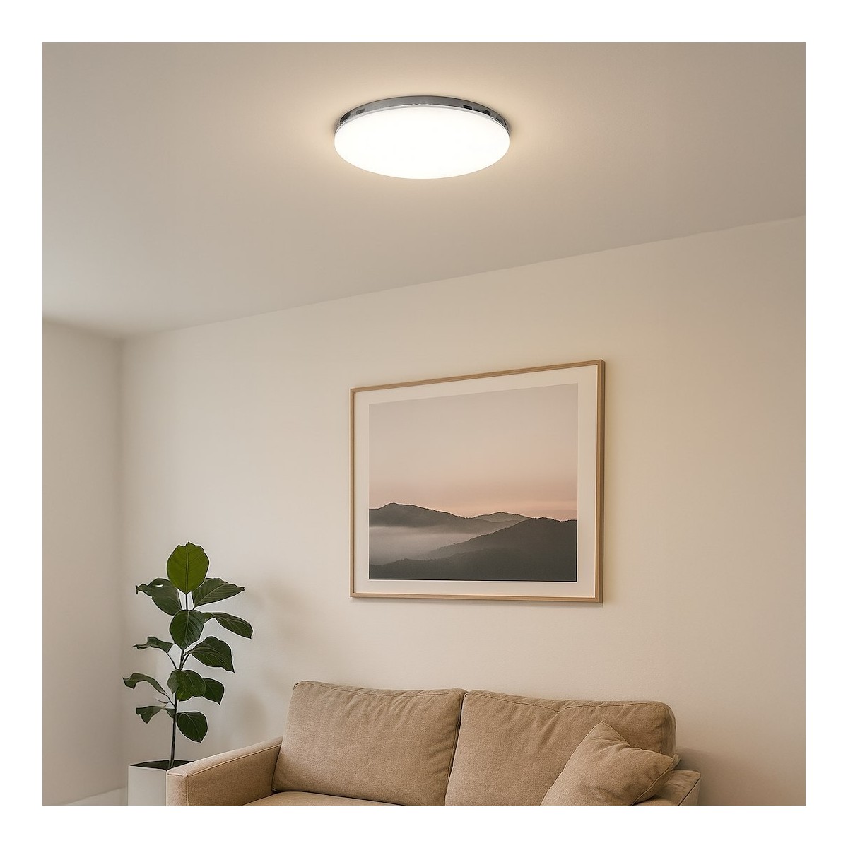 Milagro ML1833 Plafon MAYA Chrome 36W LED O500