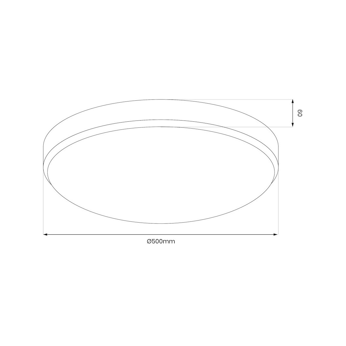 Milagro ML1833 Plafon MAYA Chrome 36W LED O500