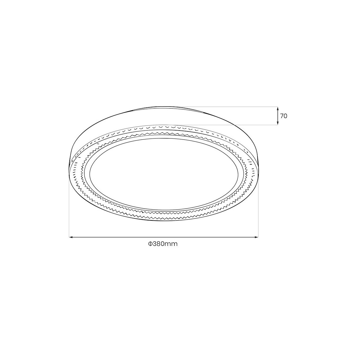 Milagro ML1839 Plafon VIGO 24W LED O380