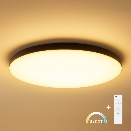 Milagro ML1834 Plafon Siena Czarny 80W LED O750 mm + pilot