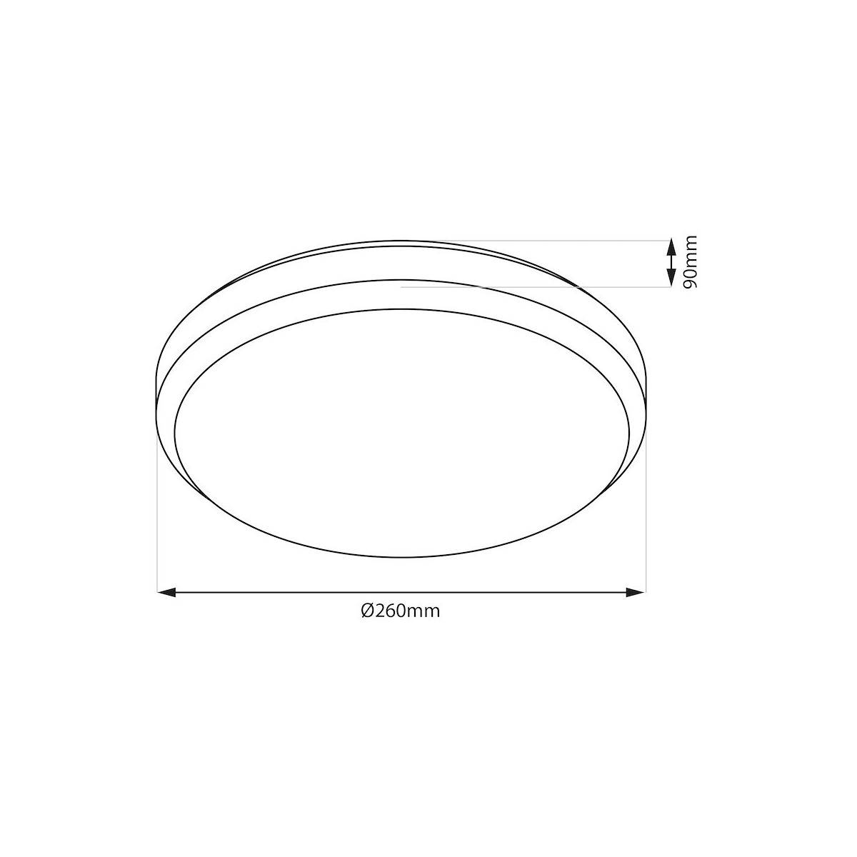 MiLagro LIRIA ML2051 plafon 2xE27