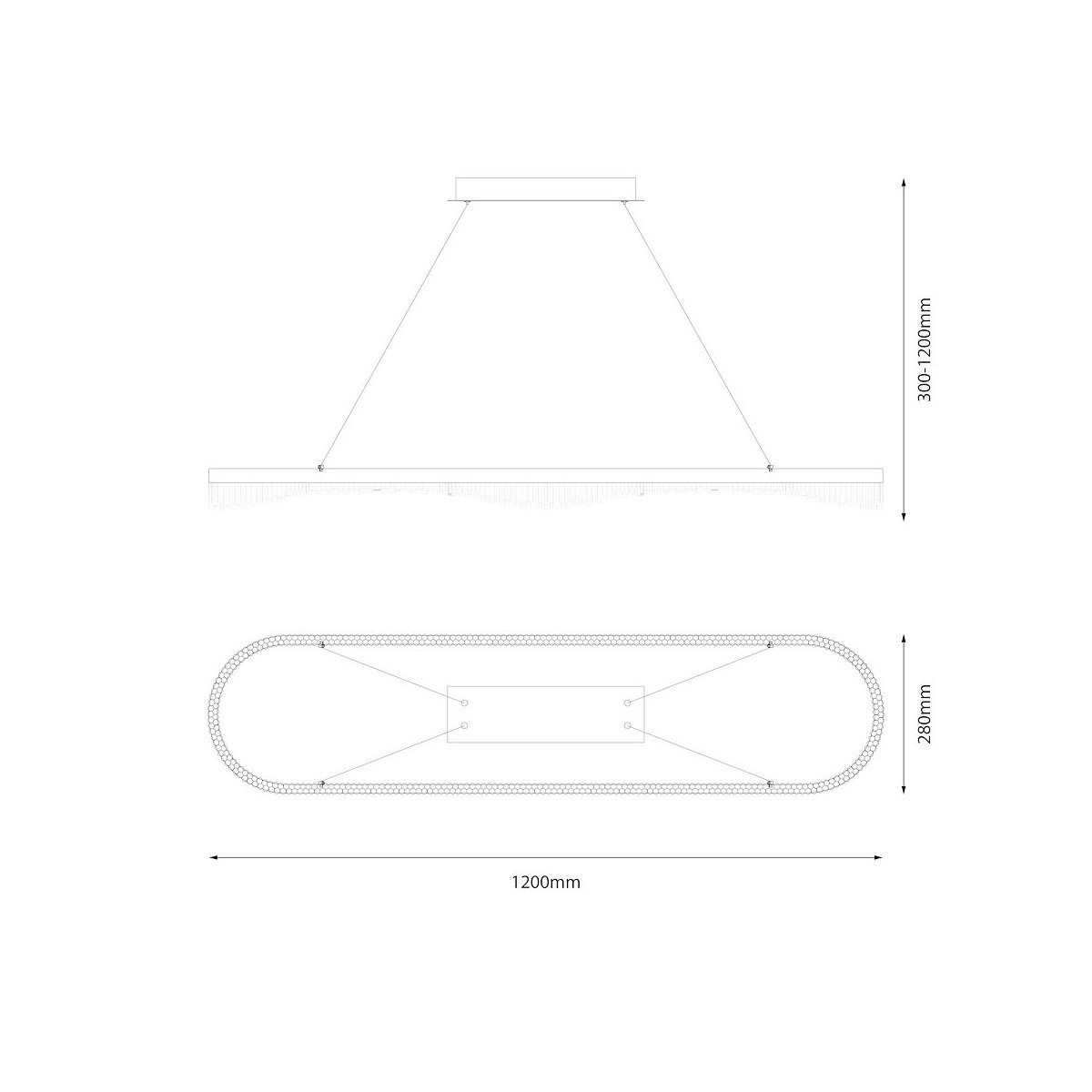 MiLagro PRECIOSA ML1868 lampa wisząca LED
