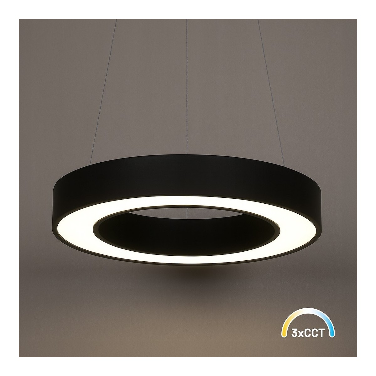 MiLagro UNION Black ML1866 lampa LED