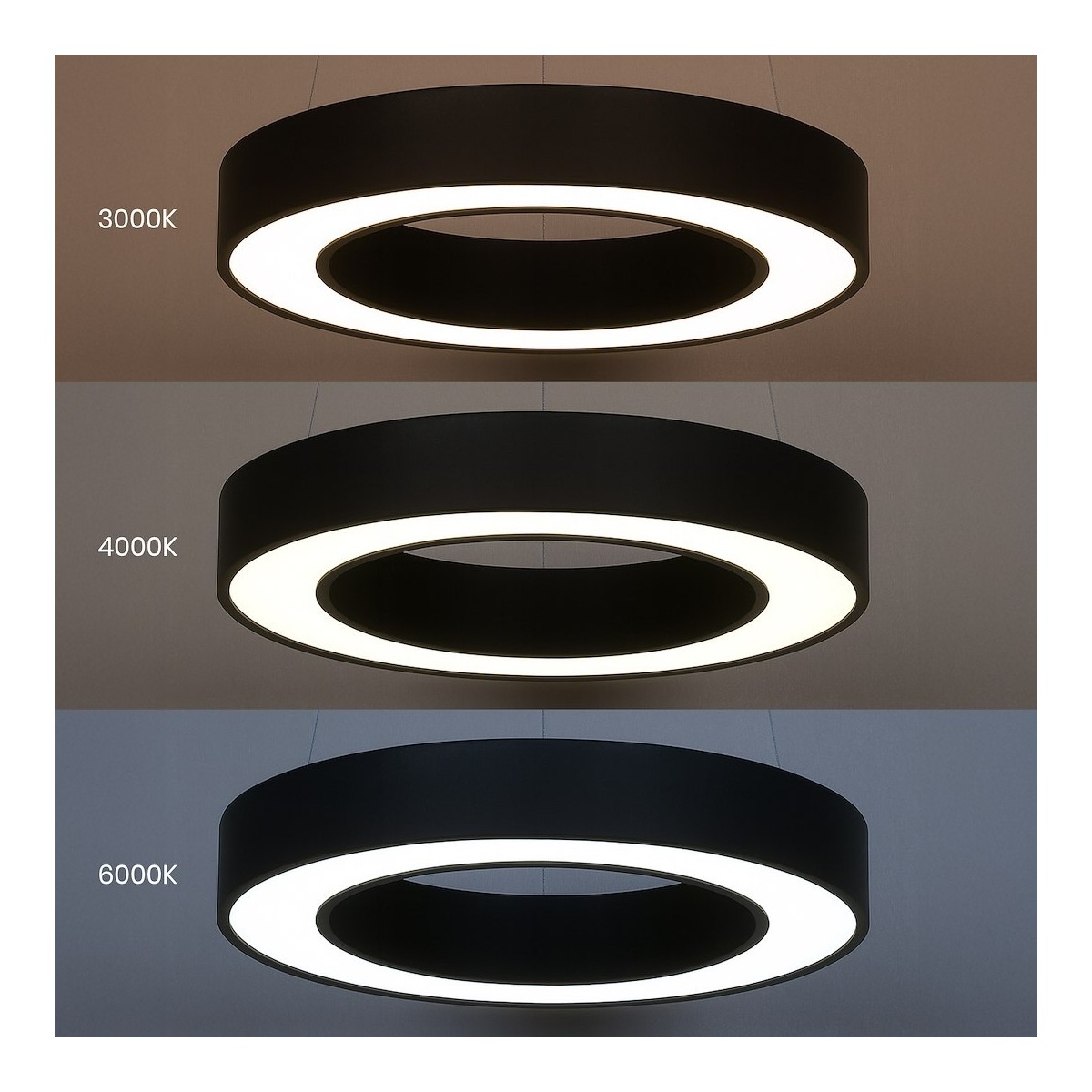 MiLagro UNION Black ML1866 lampa LED