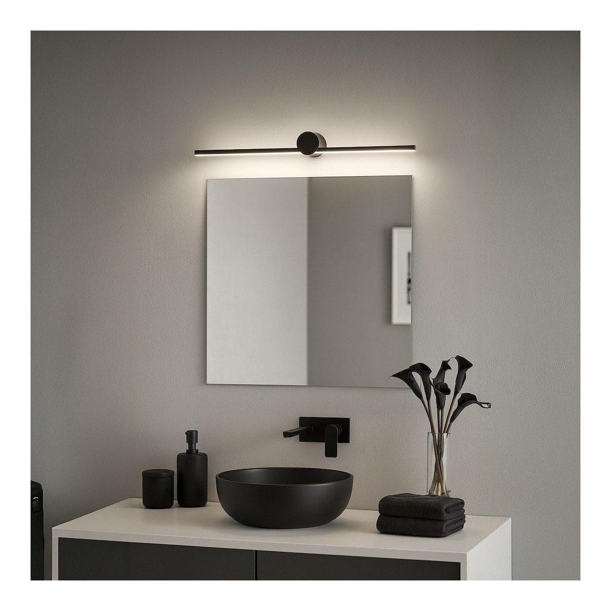 Milagro ML2044 Kinkiet Artist Czarny 9W LED 60cm