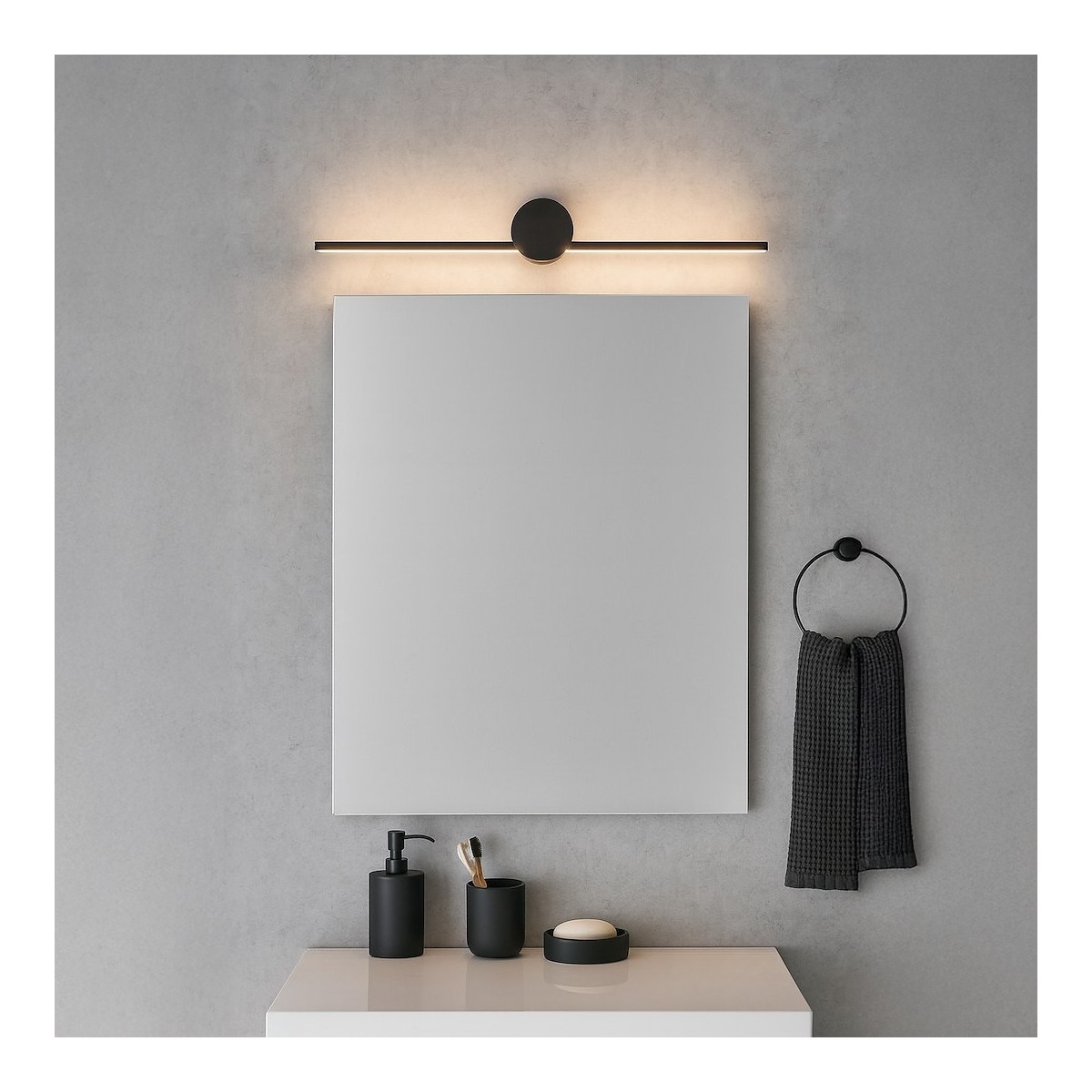 Milagro ML2044 Kinkiet Artist Czarny 9W LED 60cm