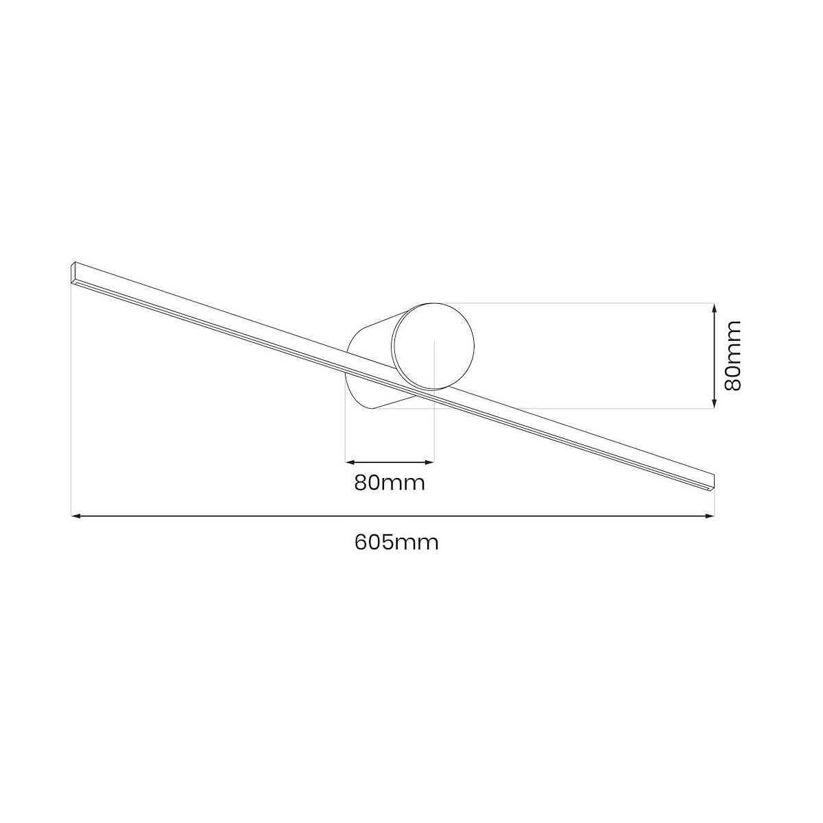Milagro ML2046 Kinkiet Artist 9W Led 60cm Biały