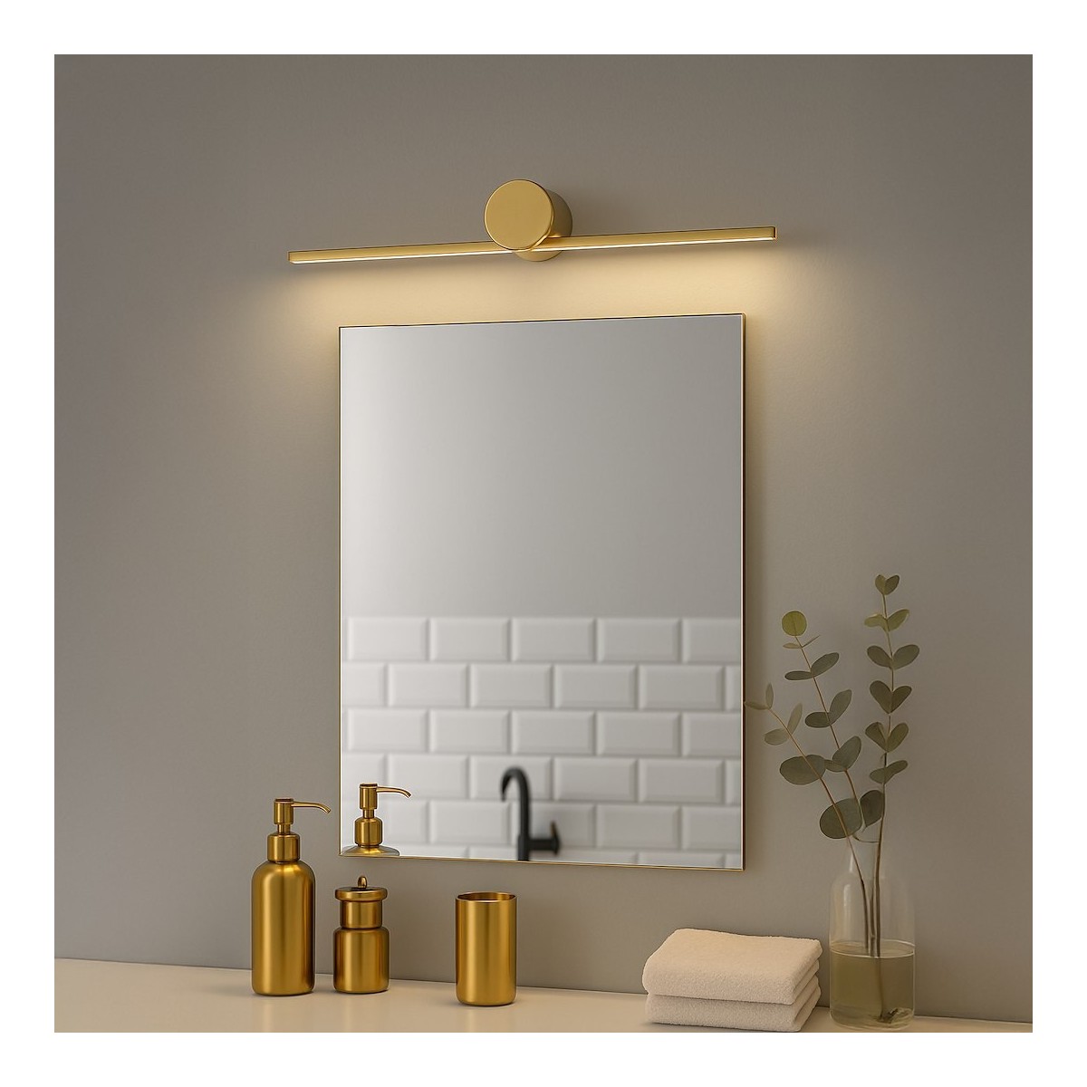 Milagro ML2049 Kinkiet Artist Złoty 6W LED 40cm