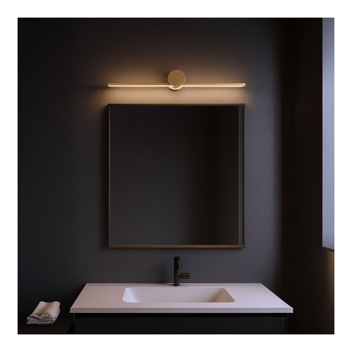 Milagro ML2050 Kinkiet Artist Złoty 9W LED 60cm