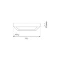 Milagro ML1792 Plafon Evora Biały Square 12W 3CCT