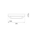 Milagro ML1797 Plafon Evora Czarny Square 24W 3CCT