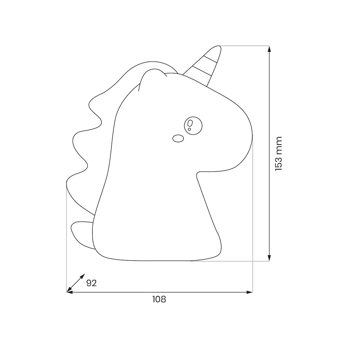 Milagro ML2264 Lampka dziecięca UNICORN