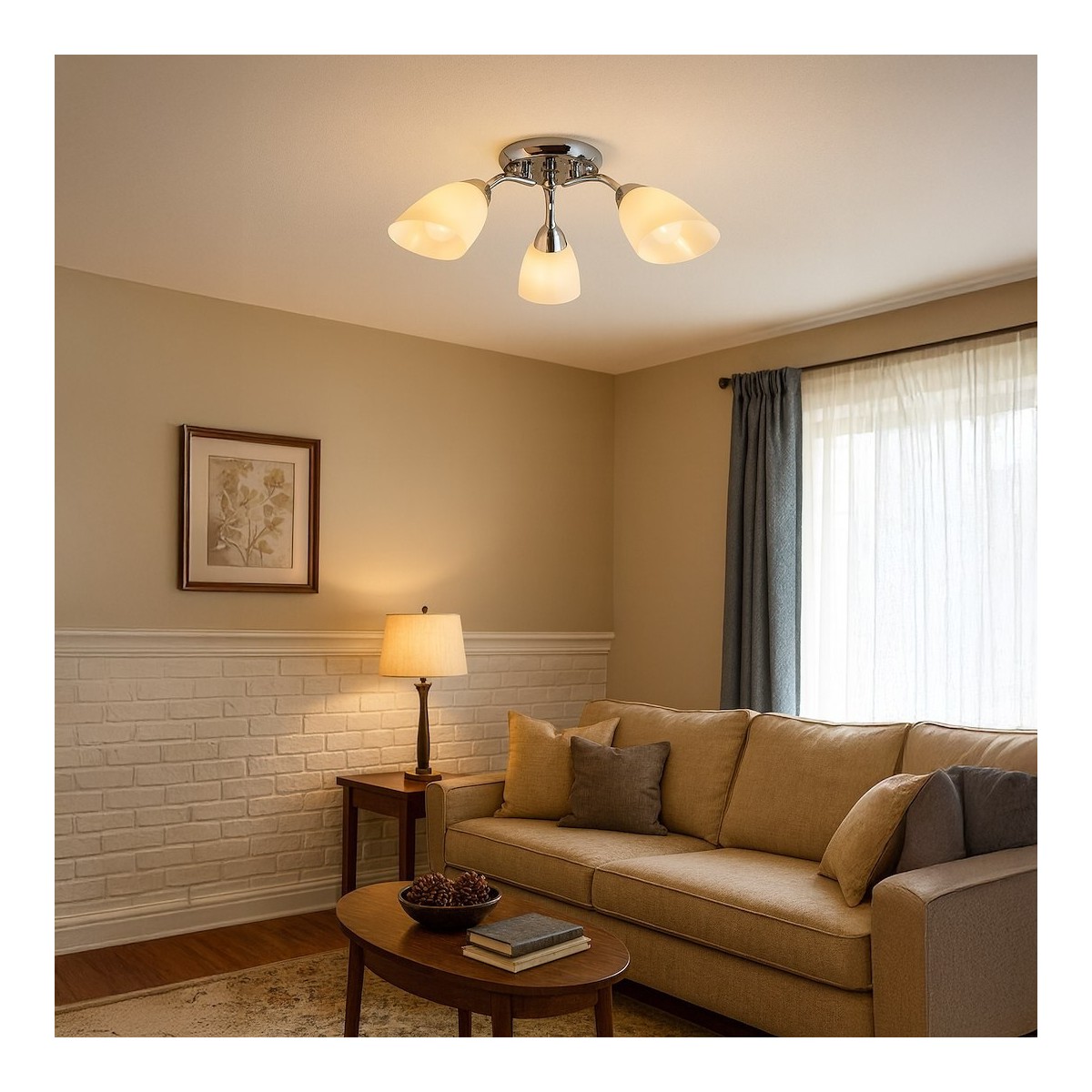 Milagro ML2266 Lampa sufitowa PORTOS 3xE14
