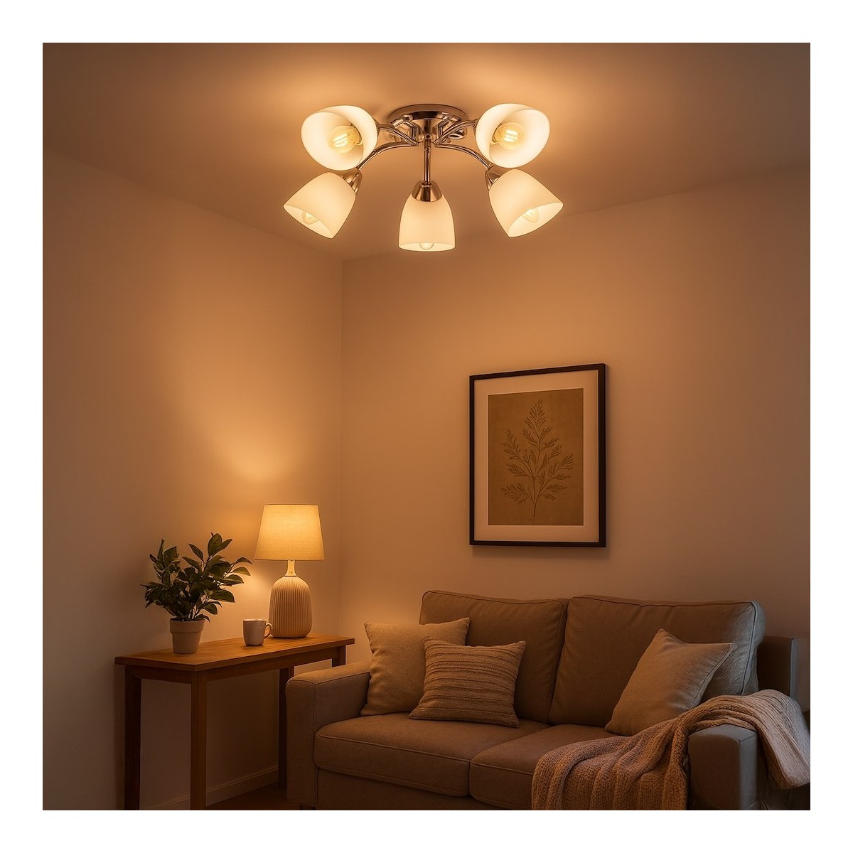 Milagro ML2267 Lampa sufitowa PORTOS 5xE14