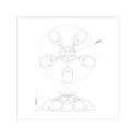 Milagro ML2267 Lampa sufitowa PORTOS 5xE14