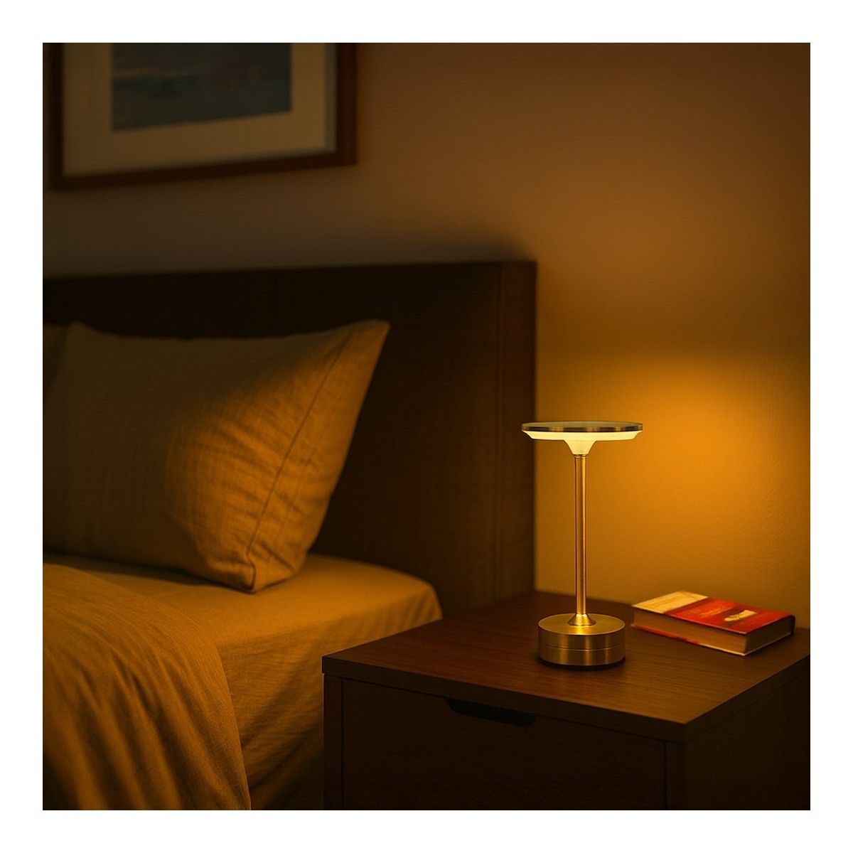 Milagro ML2268 Lampka nocna TAVOLO Gold
