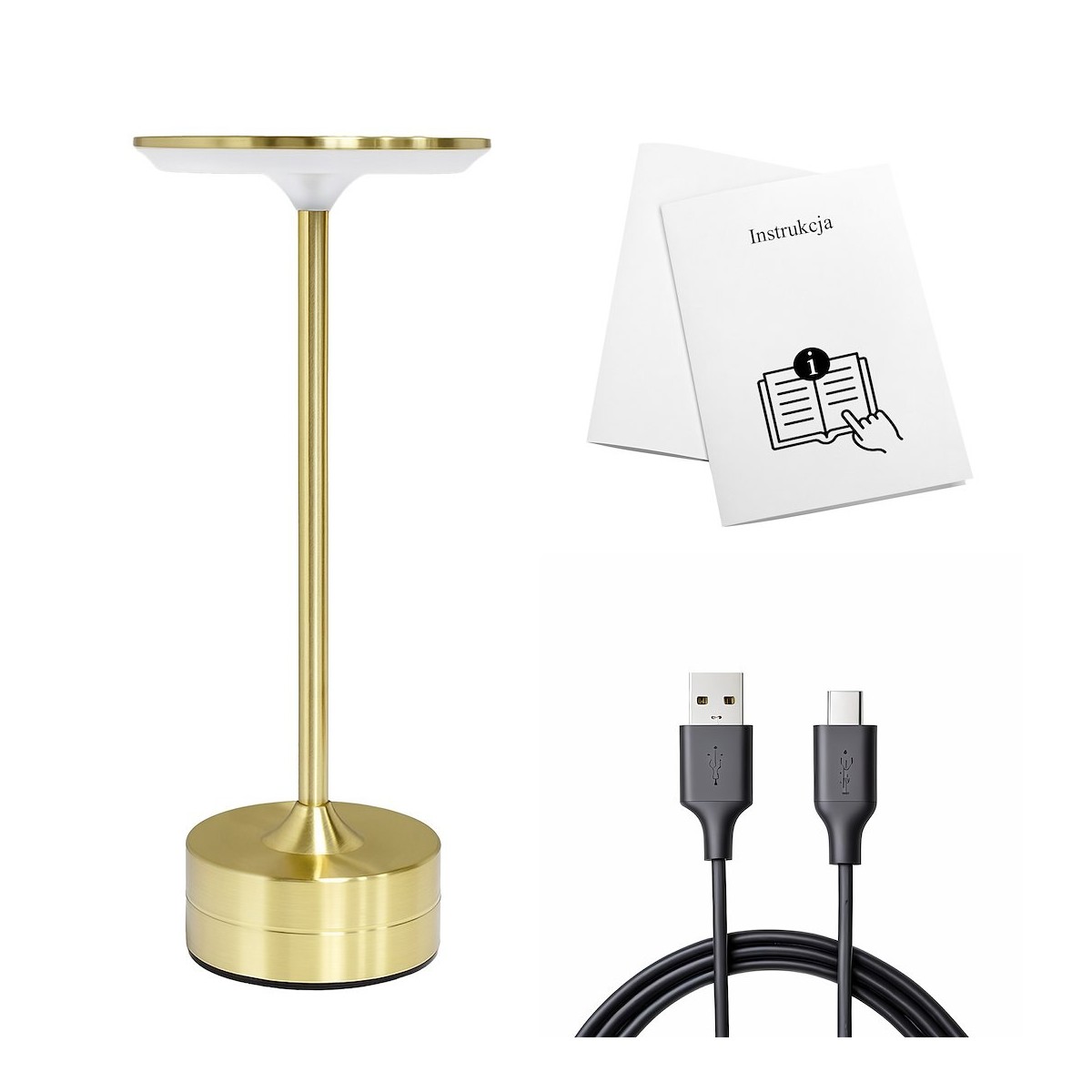 Milagro ML2268 Lampka nocna TAVOLO Gold