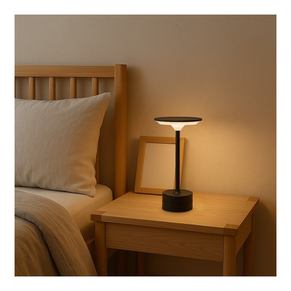 Milagro ML2269 Lampka nocna TAVOLO Black