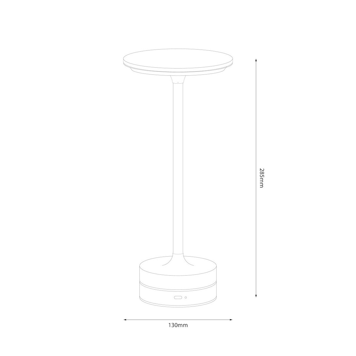MiLagro TAVOLO Black ML2269 LED