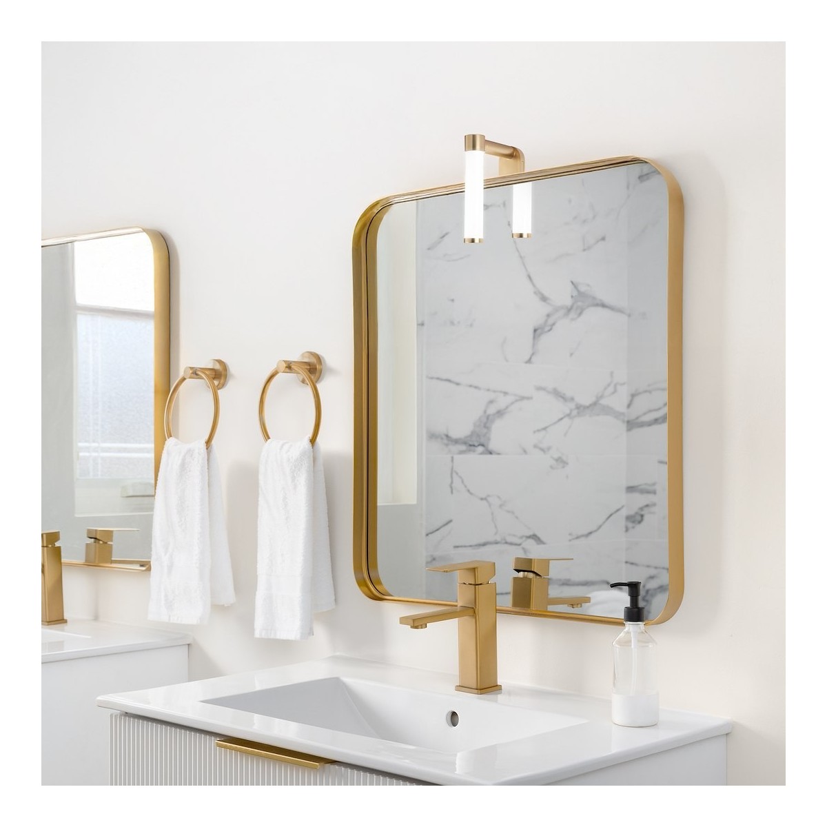 Milagro ML2250 Kinkiet łazienkowy APA MINI gold 4W LED