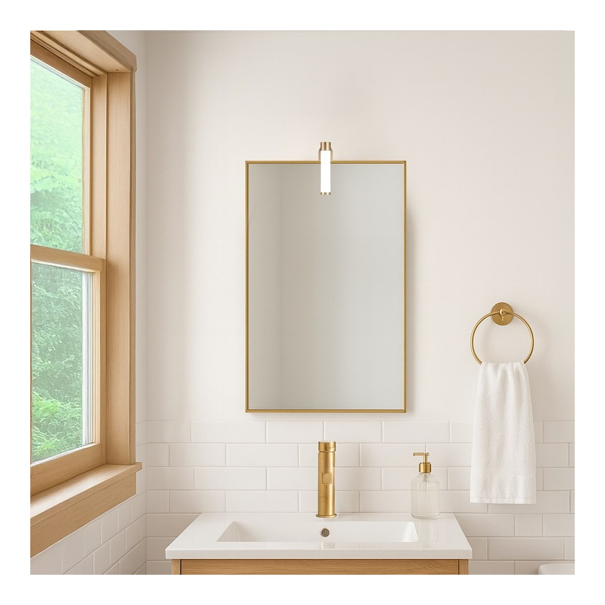 Milagro ML2250 Kinkiet łazienkowy APA MINI gold 4W LED