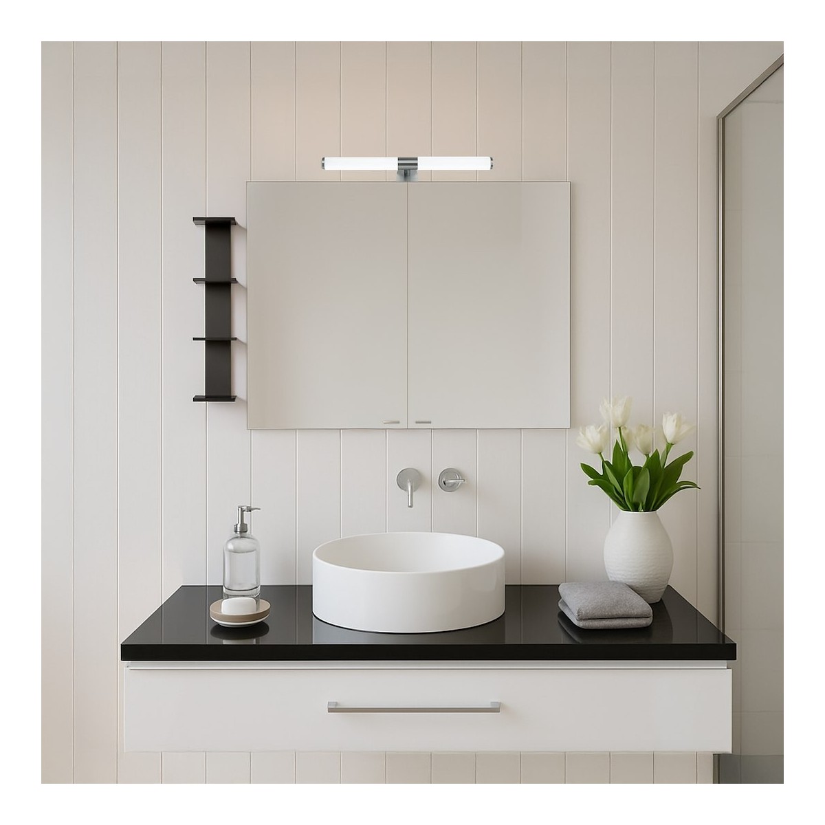 Milagro ML2251 Kinkiet łazienkowy APA chrome 6W LED