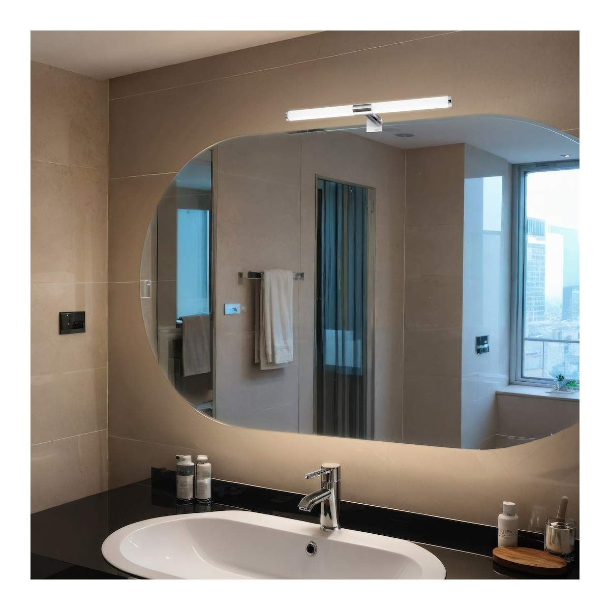 Milagro ML2251 Kinkiet łazienkowy APA chrome 6W LED