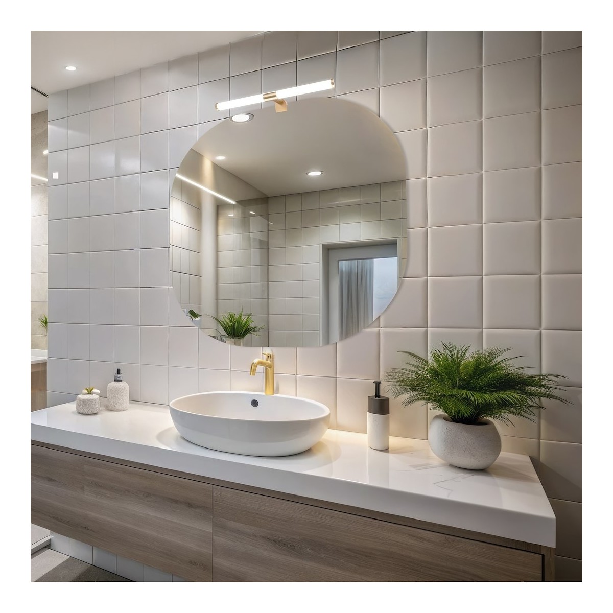 Milagro ML2253 Kinkiet łazienkowy APA gold 6W LED