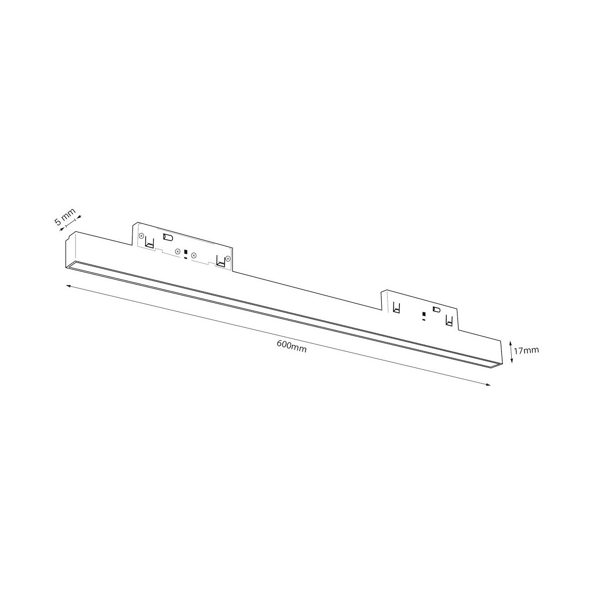 Milagro ML2150 Magnetic track 5mm 20W 4000K