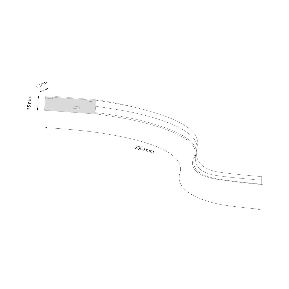 Milagro ML2153 Magnetic track line 5mm 20W 4000K