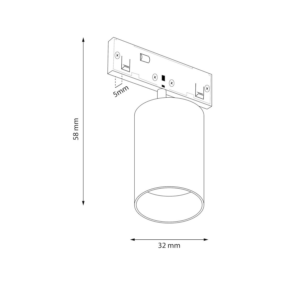 MiLagro ML2154 Magnetic Track 5W LED