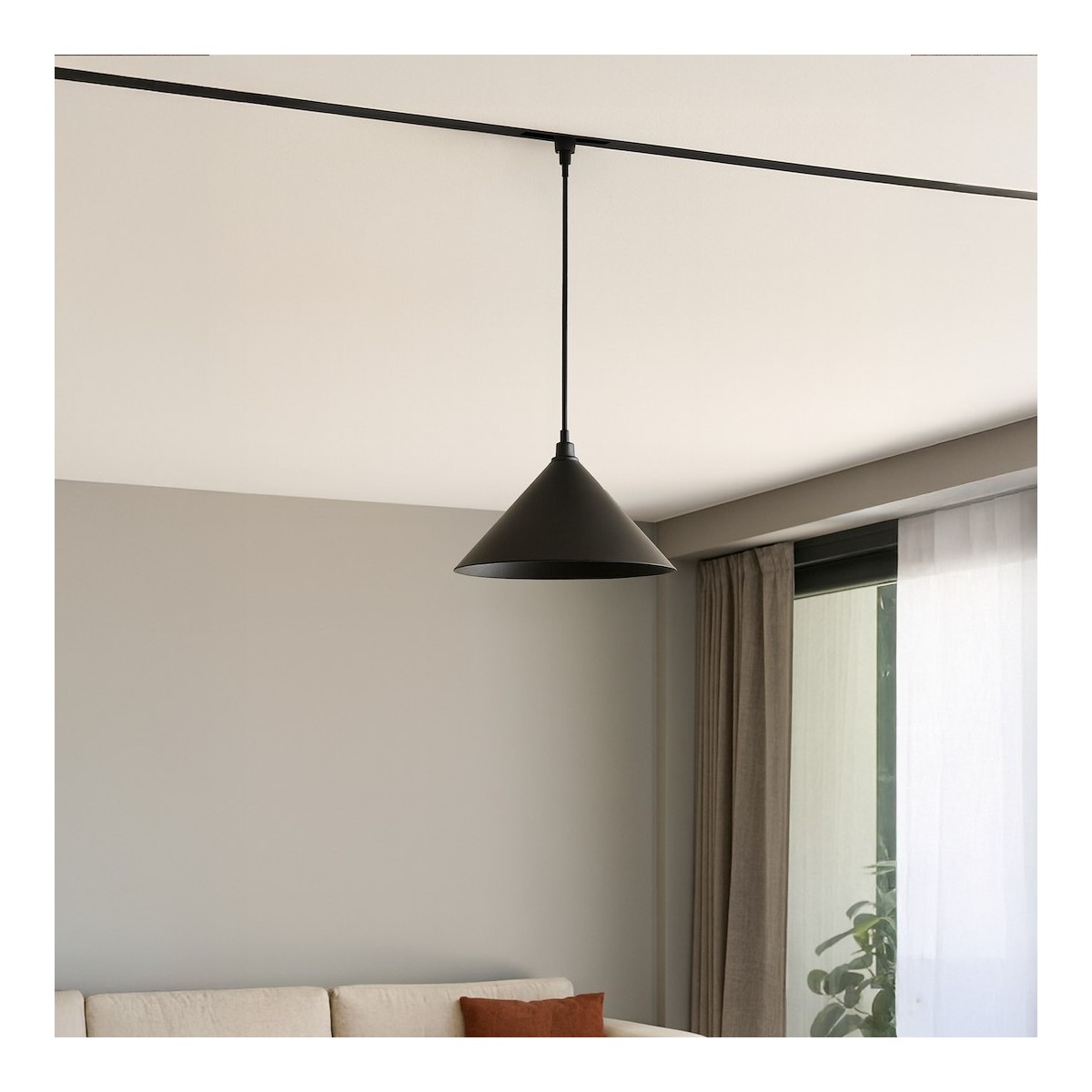 Milagro ML2156 Magnetic track pendant cone 5mm 7W 4000K