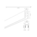 MiLagro ML2160 szyna Magnetic Track 200cm