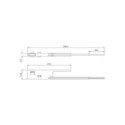 Milagro ML2168 Łącznik prosty z kablem magnetic track 5mm