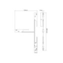 Milagro ML2171 Łącznik T magnetic track 5mm