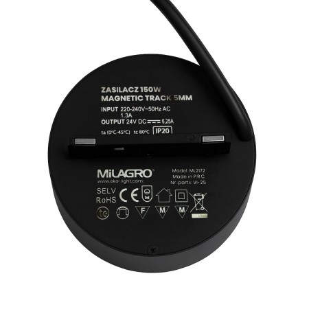 Milagro ML2172 Zasilacz 150W magnetic track 5mm