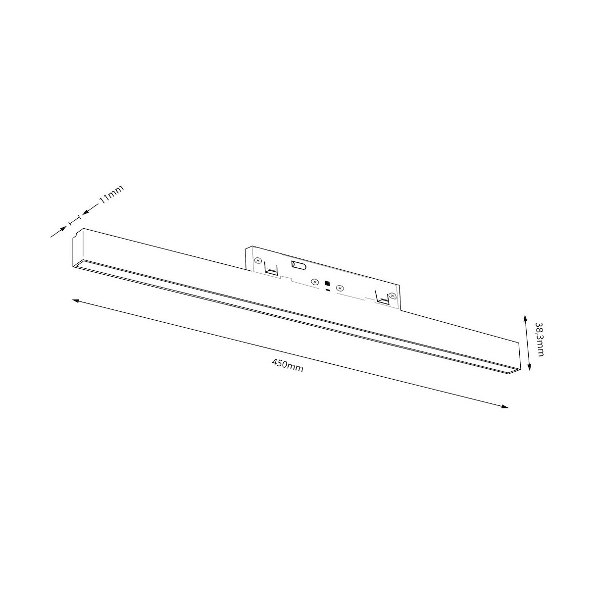 Milagro ML2174 Magnetic track 10mm 15W 3000-6000K