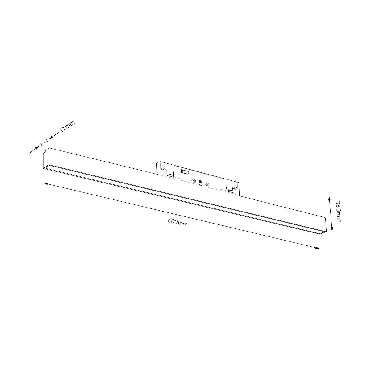 Milagro ML2175 Magnetic track 10mm 20W 3000-6000K