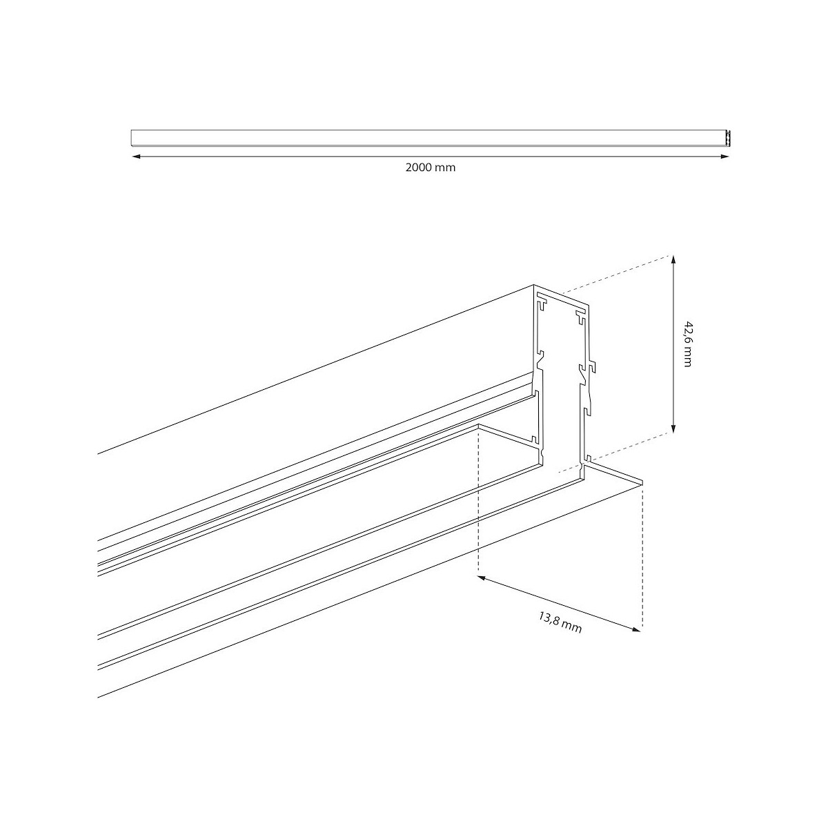 MiLagro ML2182 szyna Magnetic Track