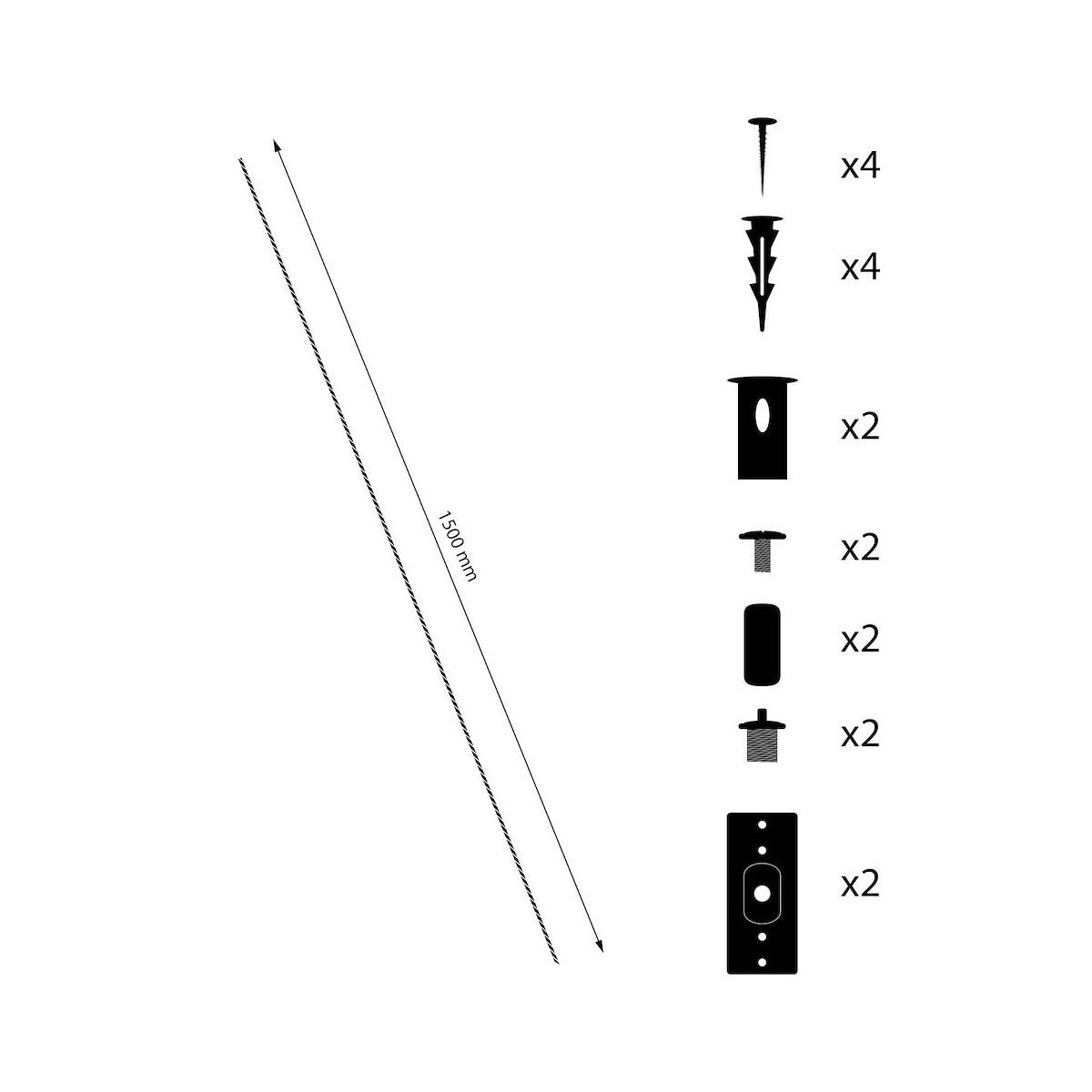 MiLagro ML2189 zawiesie Magnetic Track