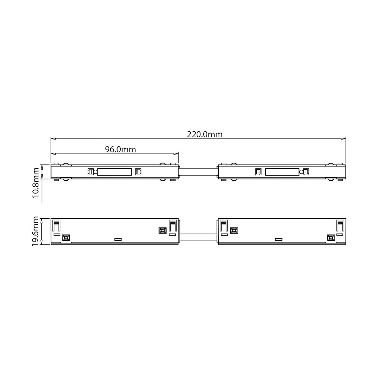 MiLagro ML2190 łącznik prosty LED