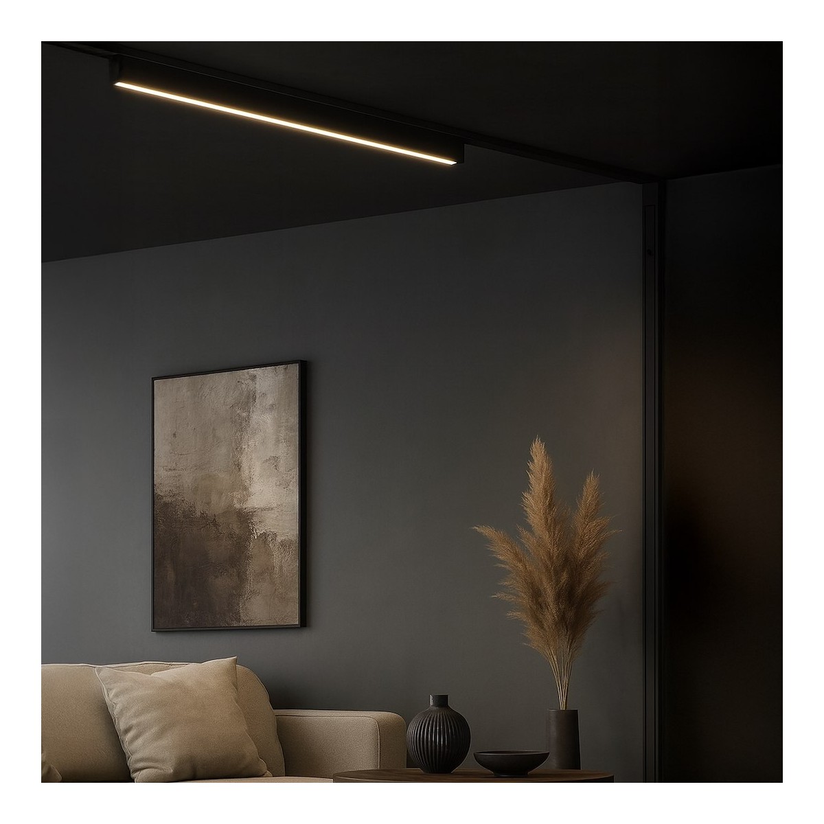 Milagro ML2197 Slim Magnetic Track Czarny 61cm 20W LED Tuya CCT