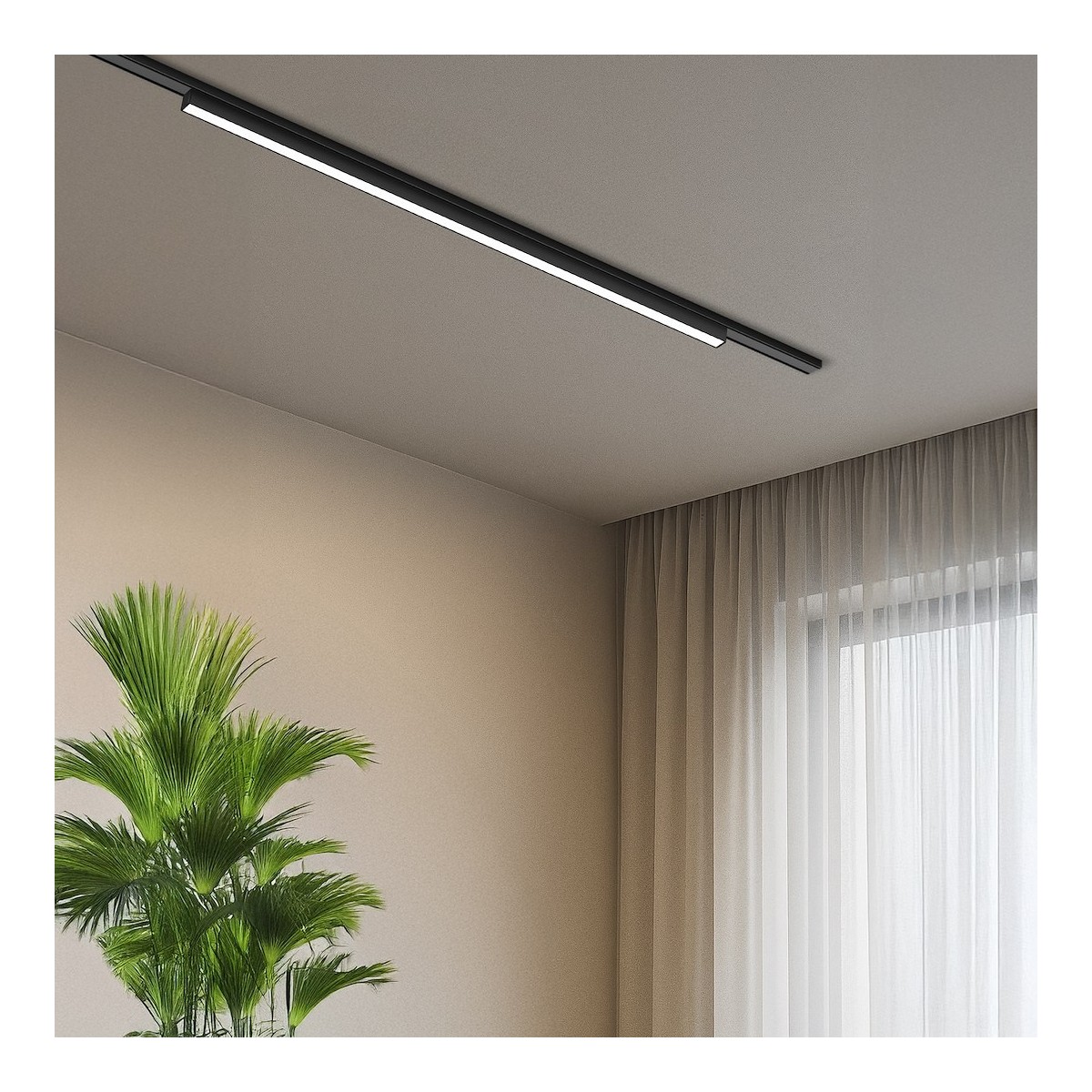 Milagro ML2199 Slim Magnetic Track Czarny 91cm 30W LED Tuya CCT