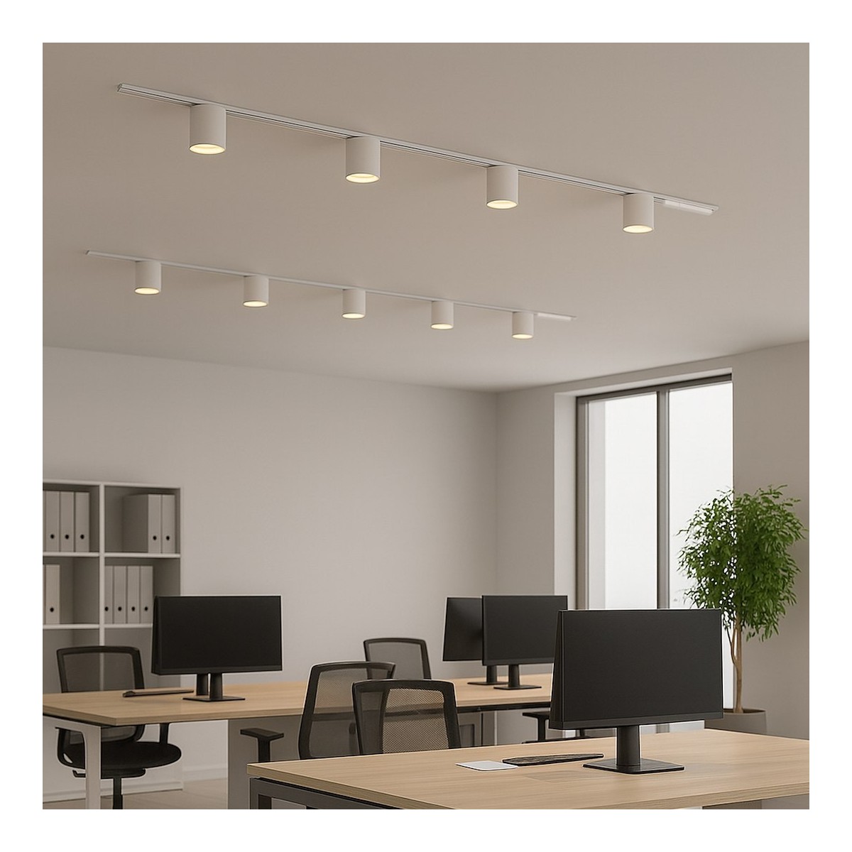 Milagro ML2202 Slim Magnetic Track Biały tube 6W LED Tuya CCT