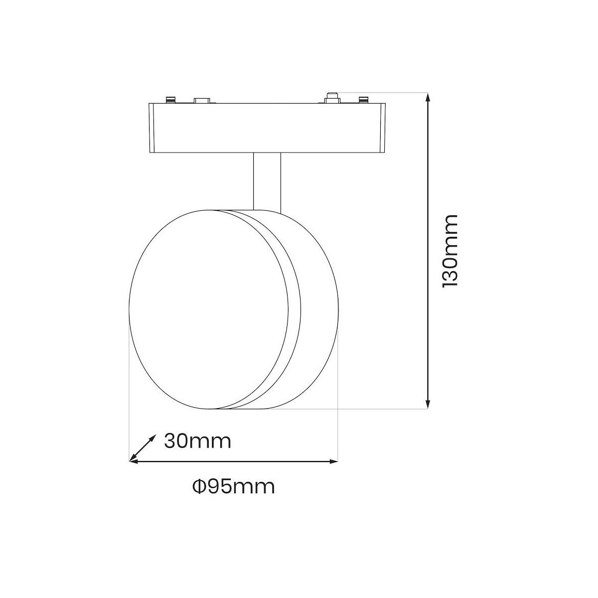 Milagro ML2205 Slim Magnetic Track Czarny 9W LED Tuya CCT