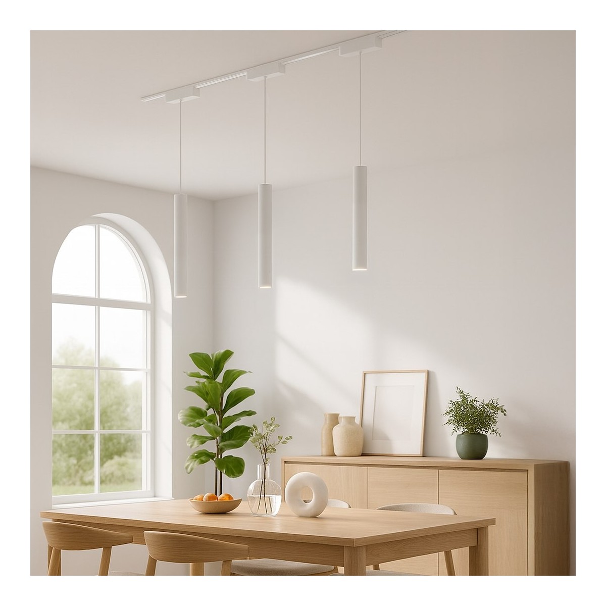 Milagro ML2208 Slim Magnetic Track Biały pendant 6W LED Tuya CCT