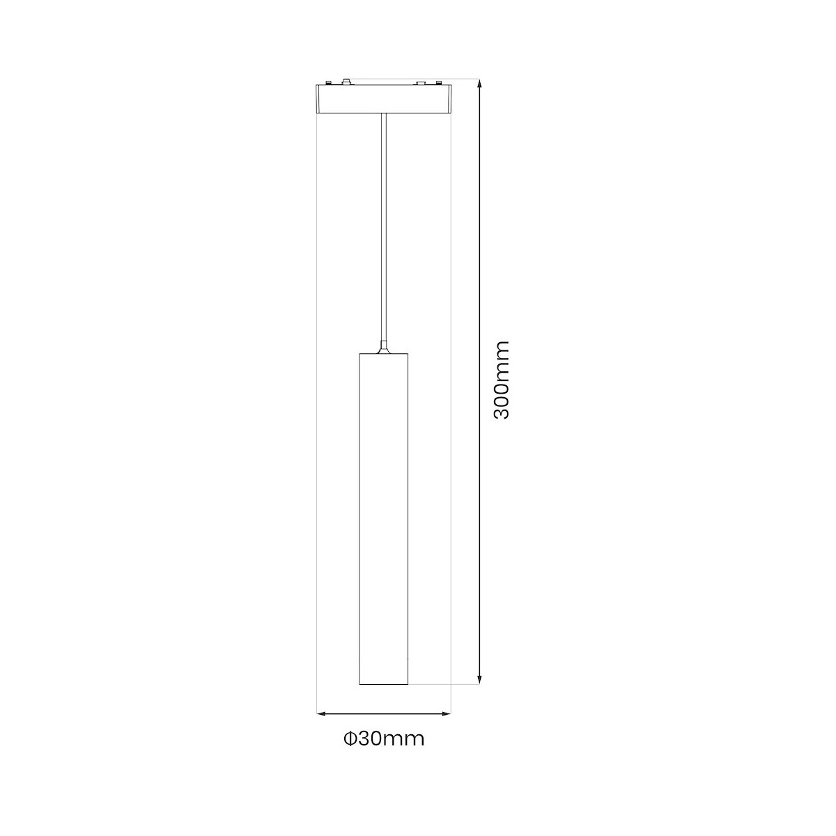 Milagro ML2208 Slim Magnetic Track Biały pendant 6W LED Tuya CCT