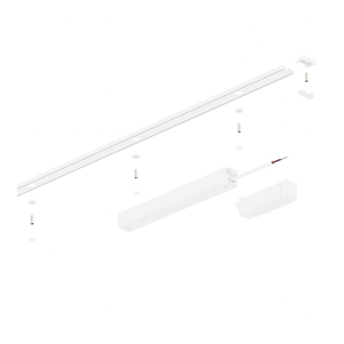 Milagro ML2212 Slim Magnetic Track Szyna Natynk Biały 200cm + zaślepki