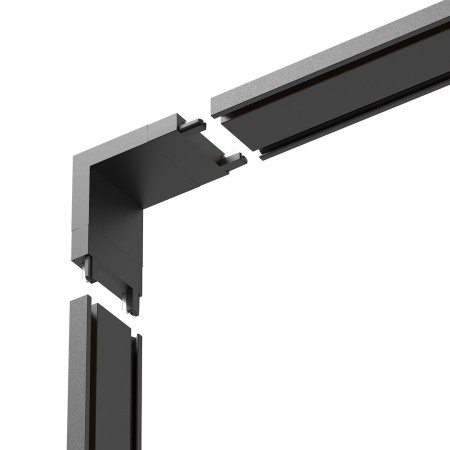 Milagro ML2213 Slim Magnetic Track Narożnik Czarny dół L